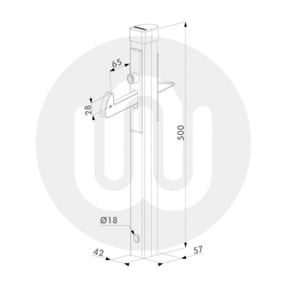 Aluminium Gate Catcher